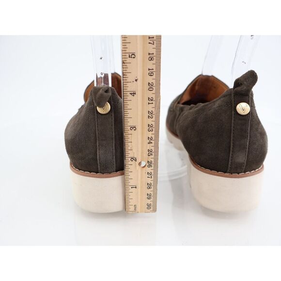 Vionic Cynthia II Loafers Womens Size 7 Green Suede Leather Wedge Slip On Shoes - Picture 8 of 15